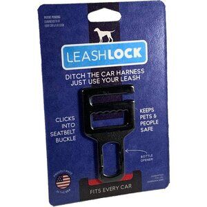Leash Lock Universal Car Pet Seat Belt Tether Safety Harness Clip